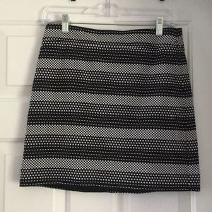 Ann Taylor Loft black and white skirt